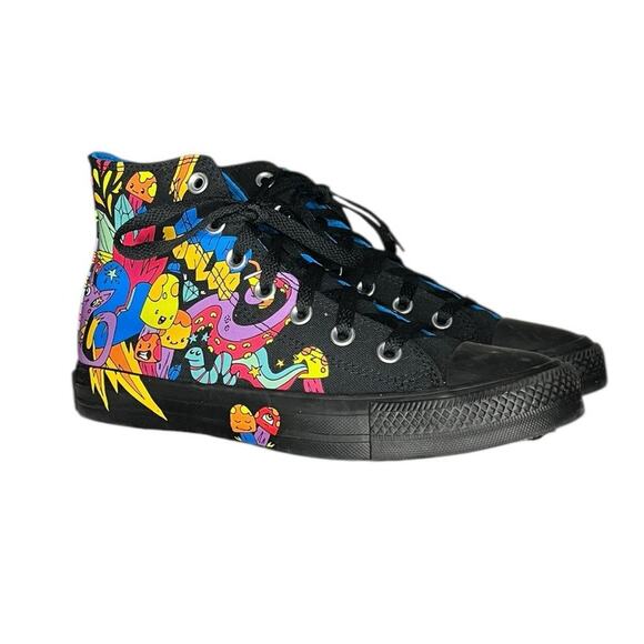 Converse Chuck Taylor All Star Hi Notebook Sneaker Black Size M6 W8 Black - Picture 3 of 6